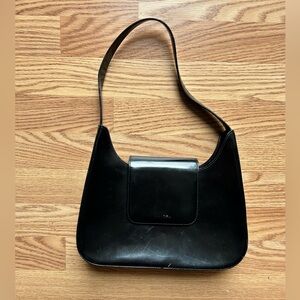 LANCEL Paris Black Leather Purse, Made In Italy. Great Condition.